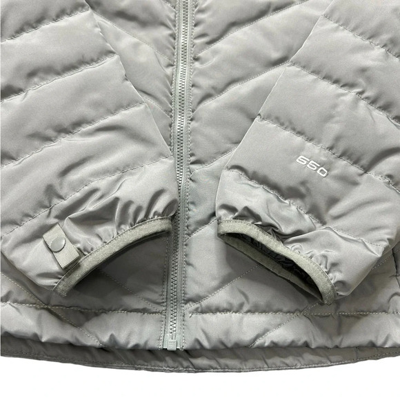 NORTH FACE WOMENS ZIP UP PUFFER JACKET 550 Sz M - Picture 4 of 15